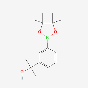 2-(3-(4,4,5,5-Tetramethyl-1,3,2-dioxaborolan-2-yl)phenyl)propan-2-ol chemical structure (CAS 1309980-11-7)