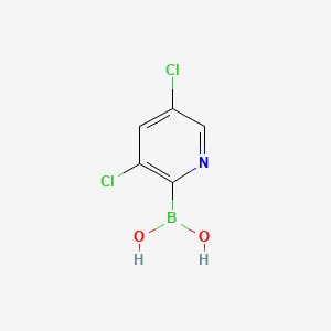 (3,5-Dichloropyridin-2-yl)boronic acid chemical structure (CAS 1309982-33-9)