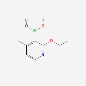 (2-Ethoxy-4-methylpyridin-3-yl)boronic acid chemical structure (CAS 1309982-61-3)