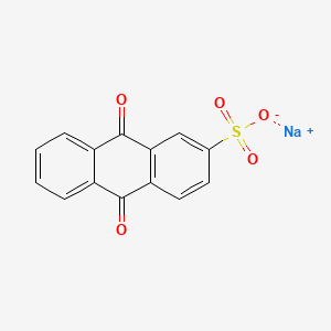 Sodium 9,10-dioxo-9,10-dihydroanthracene-2-sulfonate chemical structure (CAS 131-08-8)