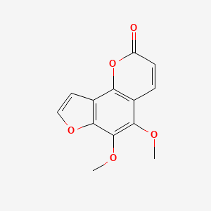 5,6-Dimethoxy-2H-furo[2,3-h]chromen-2-one chemical structure (CAS 131-12-4)