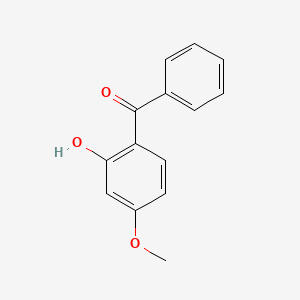 (2-Hydroxy-4-methoxyphenyl)(phenyl)methanone chemical structure (CAS 131-57-7)