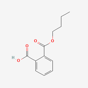 2-(Butoxycarbonyl)benzoic acid chemical structure (CAS 131-70-4)