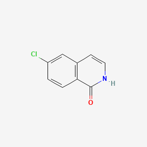 6-Chloroisoquinolin-1(2H)-one chemical structure (CAS 131002-09-0)