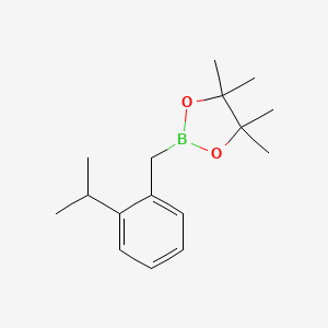 2-(2-Isopropylbenzyl)-4,4,5,5-tetramethyl-1,3,2-dioxaborolane chemical structure (CAS 1310048-97-5)