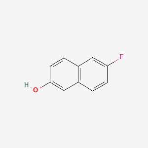 6-Fluoronaphthalen-2-ol chemical structure (CAS 13101-83-2)