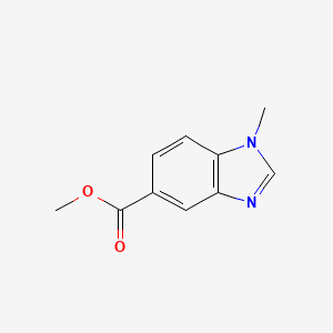 Methyl 1-methyl-1H-benzo[d]imidazole-5-carboxylate chemical structure (CAS 131020-36-5)