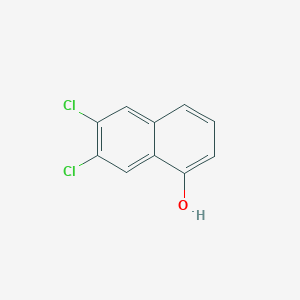 6,7-Dichloronaphthalen-1-ol chemical structure (CAS 1310221-18-1)