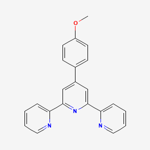 4'-(4-Methoxyphenyl)-2,2':6',2''-terpyridine chemical structure (CAS 13104-56-8)