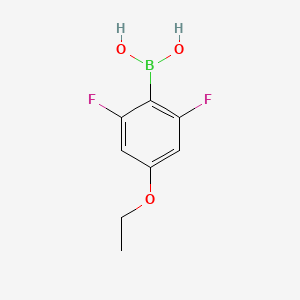 (4-Ethoxy-2,6-difluorophenyl)boronic acid chemical structure (CAS 1310403-94-1)
