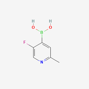 (5-Fluoro-2-methylpyridin-4-yl)boronic acid chemical structure (CAS 1310404-23-9)