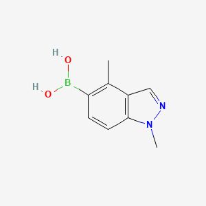 1,4-Dimethyl-1H-indazol-5-yl-5-boronic acid chemical structure (CAS 1310405-36-7)