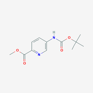 Methyl 5-((tert-butoxycarbonyl)amino)picolinate chemical structure (CAS 131052-40-9)