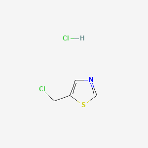 5-(Chloromethyl)thiazole hydrochloride chemical structure (CAS 131052-44-3)