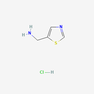 Thiazol-5-ylmethanamine hydrochloride chemical structure (CAS 131052-46-5)
