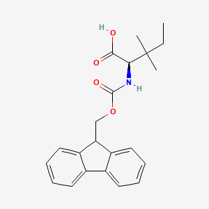Fmoc-D-b-methylisoleucine chemical structure (CAS 1310680-40-0)
