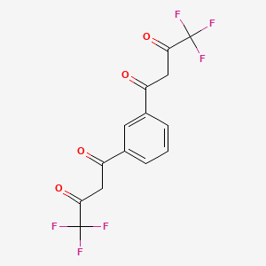 1,1'-(1,3-Phenylene)bis(4,4,4-trifluorobutane-1,3-dione) chemical structure (CAS 1310684-78-6)
