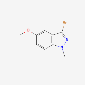 3-Bromo-5-methoxy-1-methyl-1H-indazole chemical structure (CAS 1310705-15-7)