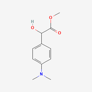Methyl 2-(4-(dimethylamino)phenyl)-2-hydroxyacetate chemical structure (CAS 1310720-83-2)
