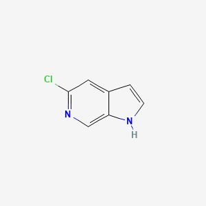5-Chloro-1H-pyrrolo[2,3-c]pyridine chemical structure (CAS 131084-55-4)