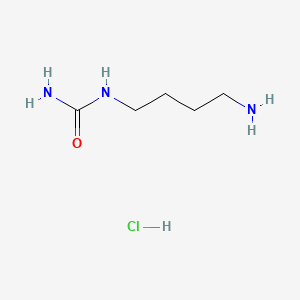 1-(4-Aminobutyl)urea hydrochloride chemical structure (CAS 1310964-83-0)