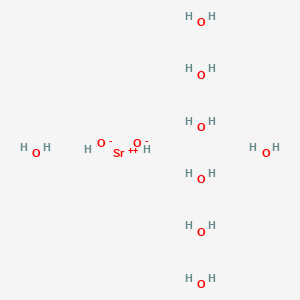 Strontium hydroxide octahydrate chemical structure (CAS 1311-10-0)