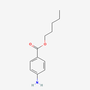 Pentyl 4-aminobenzoate chemical structure (CAS 13110-37-7)