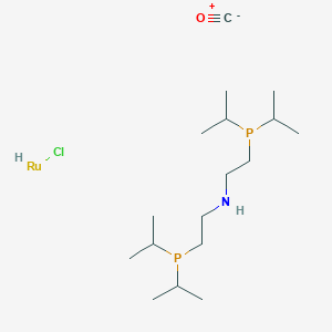 Carbonylchlorohydrido[bis(2-di-i-propylphosphinoethyl)amine]ruthenium(II) chemical structure (CAS 1311164-69-8)