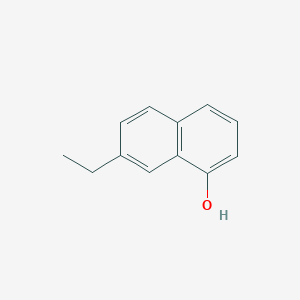 7-Ethylnaphthalen-1-ol chemical structure (CAS 13112-58-8)