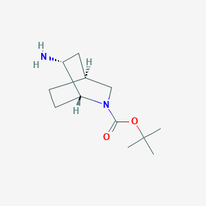 tert-Butyl (1R,4S,6R)-rel-6-amino-2-azabicyclo[2.2.2]octane-2-carboxylate chemical structure (CAS 1311390-86-9)