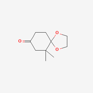 6,6-Dimethyl-1,4-dioxaspiro[4.5]decan-8-one chemical structure (CAS 131206-75-2)