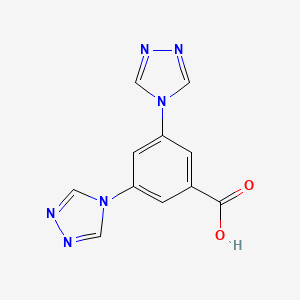 3,5-Di(4H-1,2,4-triazol-4-yl)benzoic acid chemical structure (CAS 1312133-68-8)