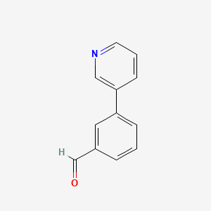 3-(Pyridin-3-yl)benzaldehyde chemical structure (CAS 131231-24-8)