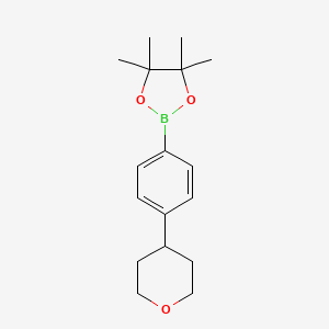 4-(4-Tetrahydropyranyl)phenylboronic Acid Pinacol Ester chemical structure (CAS 1312479-26-7)