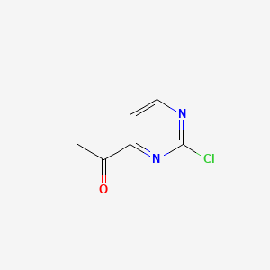 1-(2-Chloropyrimidin-4-yl)ethanone chemical structure (CAS 1312535-78-6)