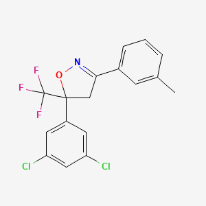 5-(3,5-Dichlorophenyl)-3-(m-tolyl)-5-(trifluoromethyl)-4,5-dihydroisoxazole chemical structure (CAS 1312582-71-0)