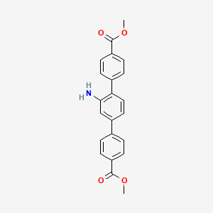Dimethyl 2'-amino-[1,1':4',1''-terphenyl]-4,4''-dicarboxylate chemical structure (CAS 1312703-30-2)