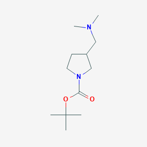tert-Butyl 3-((dimethylamino)methyl)pyrrolidine-1-carboxylate chemical structure (CAS 1312784-67-0)