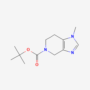 tert-Butyl 1-methyl-6,7-dihydro-1H-imidazo[4,5-c]pyridine-5(4H)-carboxylate chemical structure (CAS 1312784-89-6)