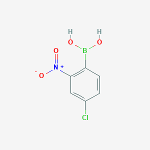 (4-Chloro-2-nitrophenyl)boronic acid chemical structure (CAS 1312921-23-5)