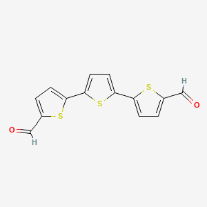 [2,2':5',2''-Terthiophene]-5,5''-dicarbaldehyde chemical structure (CAS 13130-50-2)
