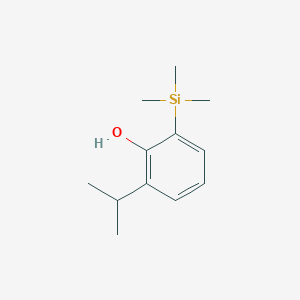 2-Isopropyl-6-(trimethylsilyl)phenol chemical structure (CAS 1313182-93-2)