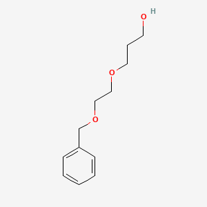 3-(2-(Benzyloxy)ethoxy)propan-1-ol chemical structure (CAS 131326-24-4)