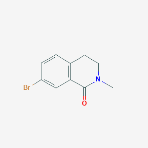 7-Bromo-2-methyl-3,4-dihydroisoquinolin-1(2H)-one chemical structure (CAS 1313399-68-6)