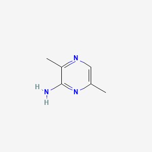3,6-Dimethylpyrazin-2-amine chemical structure (CAS 13134-38-8)