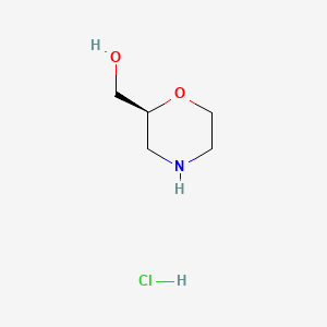 (S)-Morpholin-2-ylmethanol hydrochloride chemical structure (CAS 1313584-92-7)