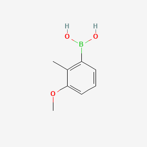 (3-Methoxy-2-methylphenyl)boronic acid chemical structure (CAS 1313617-76-3)