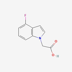 2-(4-Fluoro-1H-indol-1-yl)acetic acid chemical structure (CAS 1313712-35-4)