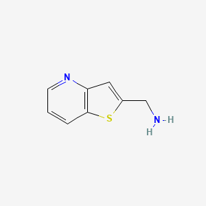 Thieno[3,2-b]pyridin-2-ylmethanamine chemical structure (CAS 1313725-98-2)