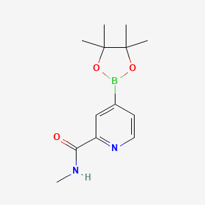 N-Methyl-4-(4,4,5,5-tetramethyl-1,3,2-dioxaborolan-2-yl)pyridine-2-carboxamide chemical structure (CAS 1313738-91-8)